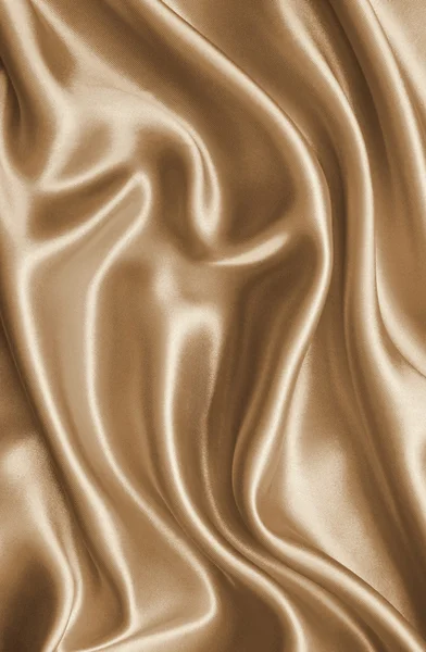 Smooth elegant brown silk or satin as background. In Sepia toned — Stock Photo, Image