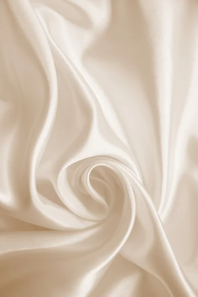 Smooth elegant golden silk as background. In Sepia toned — Stock Photo, Image