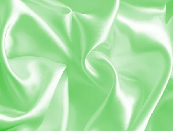Elegant grønn silke eller sateng som bakgrunn – stockfoto