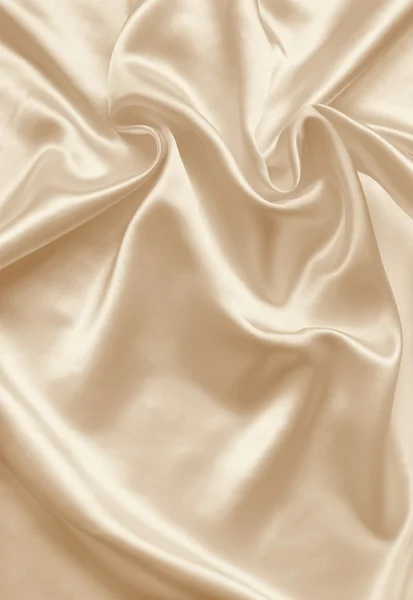 Smooth elegant golden silk as background. In Sepia toned — Stock Photo, Image