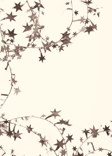 Estrelas douradas e lantejoulas — Fotografia de Stock