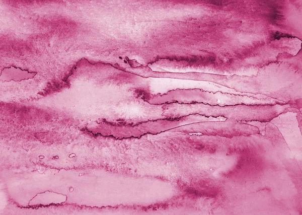 배경으로 종이 질감에 추상 핑크 수채화 — 스톡 사진