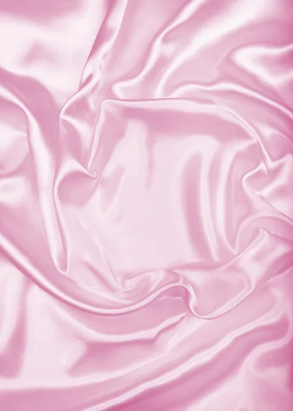 Smooth elegant pink silk or satin texture as background — Stock Photo, Image