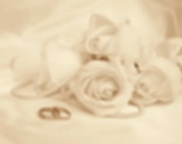 Obrączki i róże — Zdjęcie stockowe