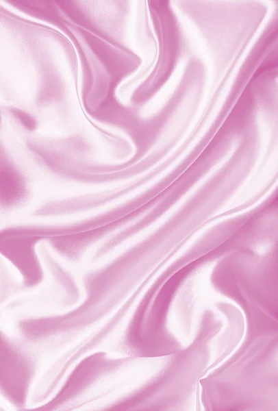 Smooth elegant pink silk or satin texture as background — Stock Photo, Image