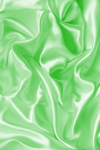 滑らかなエレガントな緑の絹の背景 — ストック写真