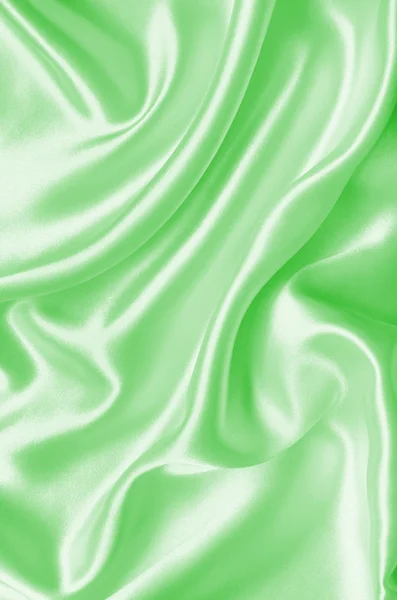 Elegant green silk texture — Stock Photo, Image