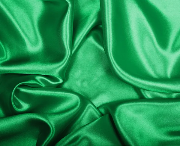 Elegante trama di seta verde — Foto Stock