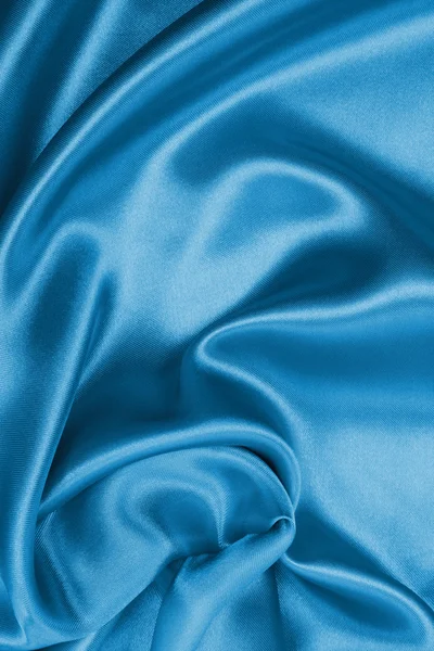 Elegante texture in raso blu — Foto Stock