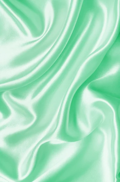 Elegantní zelené hedvábné textury — Stock fotografie
