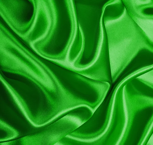 Elegante trama di seta verde — Foto Stock