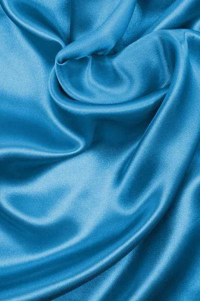 Elegante textura de seda azul — Foto de Stock