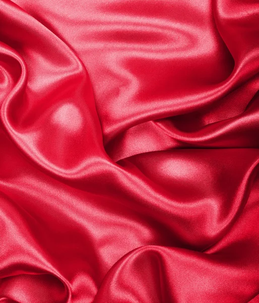 Soepele elegante rode zijde als achtergrond — Stockfoto
