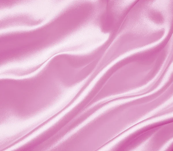 Smooth elegant pink silk or satin texture as background — Stock Photo, Image