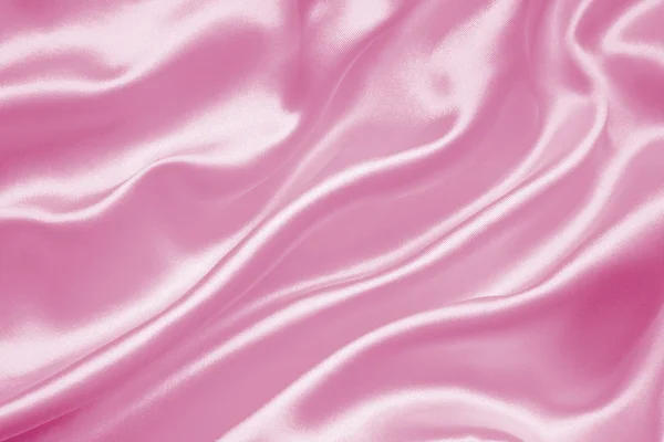 Smooth elegant pink silk or satin texture as background — Stock Photo, Image