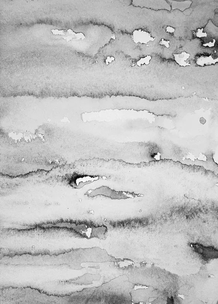 Abstraktes Aquarell auf Papier als Hintergrund. in schwarz und — Stockfoto