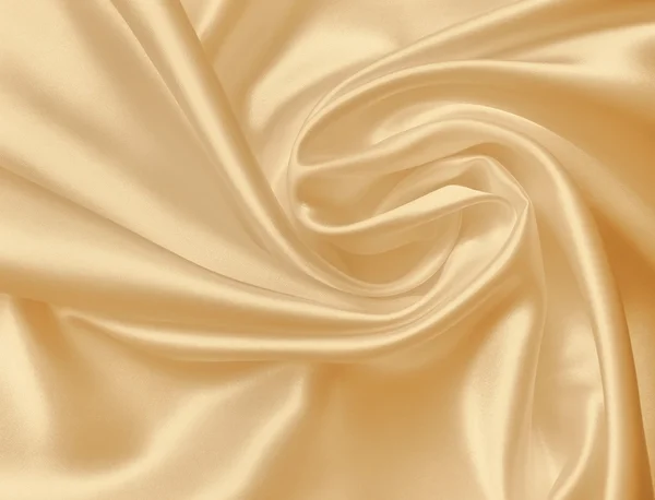 Smooth elegant golden silk or satin texture as background. In Se — Stock Photo, Image