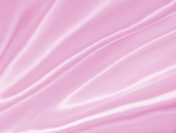 Seda rosa elegante lisa o textura satinada como fondo — Foto de Stock