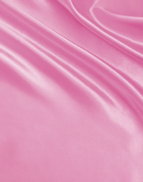 Liscio elegante seta rosa o raso texture come sfondo — Foto Stock
