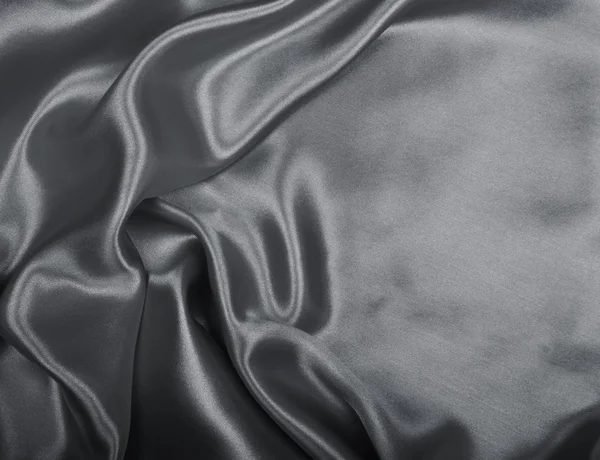 Smooth elegant grey silk or satin as background — Stock Photo, Image