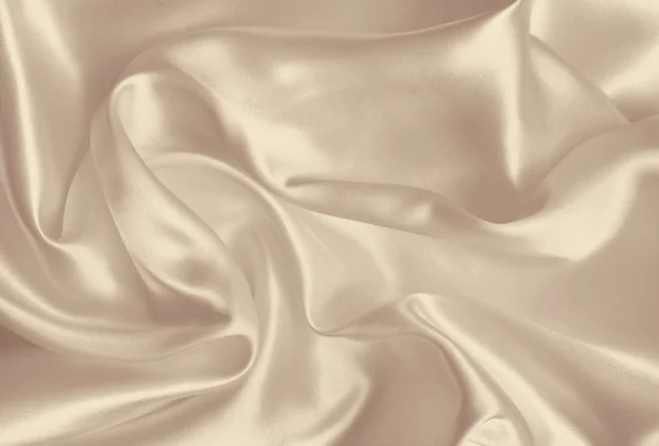 Smooth elegant golden silk or satin texture as background. In Se — Stock Photo, Image