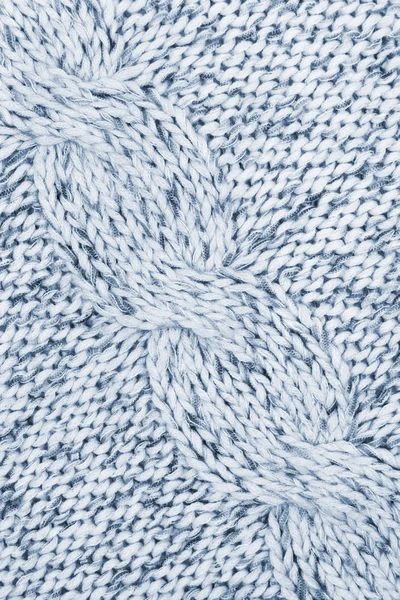 Grey knitted textured as background — Stock Photo, Image