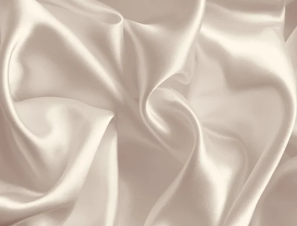 Smooth elegant golden silk as wedding background. In Sepia toned — Stock Photo, Image