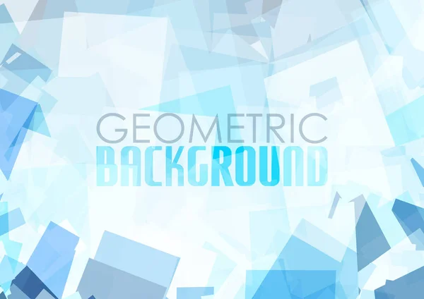 Abstrakt Ljusblå Grå Kaotisk Geometrisk Bakgrund Vektorgrafiskt Mönster — Stock vektor