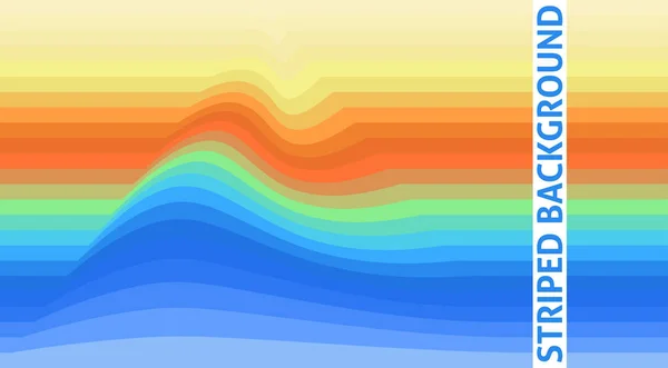 摂動と多色の縞模様の背景を抽象化する ベクトルグラフィック壁紙 — ストックベクタ