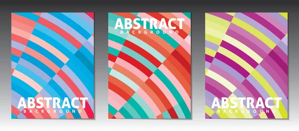 Set Abstract Vertical Covers Color Stripes Cmyk Colors — Stock Vector