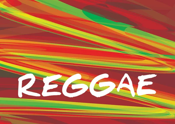 Fondo Motivo Artístico Abstracto Del Reggae Textura Gráfica Vectorial Colores — Vector de stock