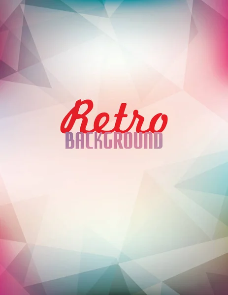 Abstraktní Svislé Vybledlé Pozadí Průhlednými Trojúhelníky Backdrop Pro Retro Plakát — Stockový vektor