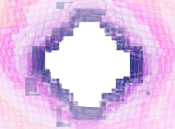 Rhombus azul-violeta sobre fundo branco — Fotografia de Stock