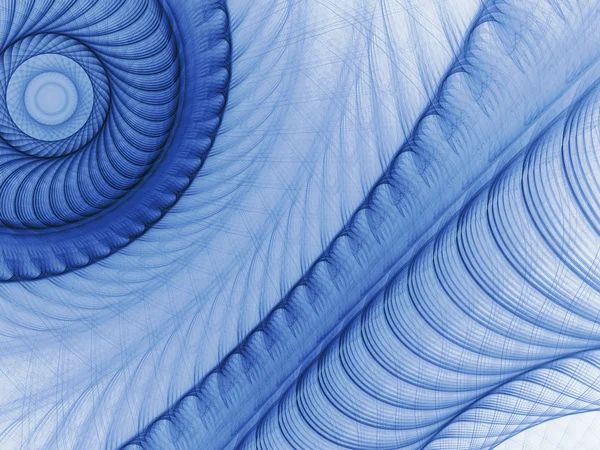 Modèle fractal art bleu — Photo