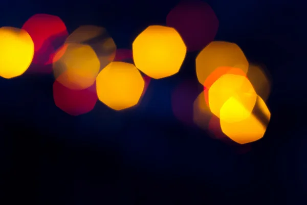 Foto de luzes bokeh — Fotografia de Stock