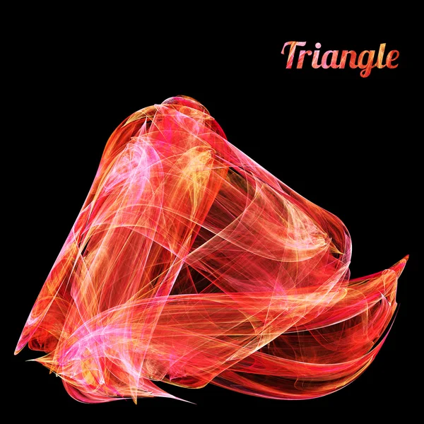 Triángulo rojo — Foto de Stock
