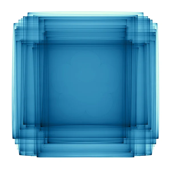 Blue sandwich fractal — Stock Photo, Image