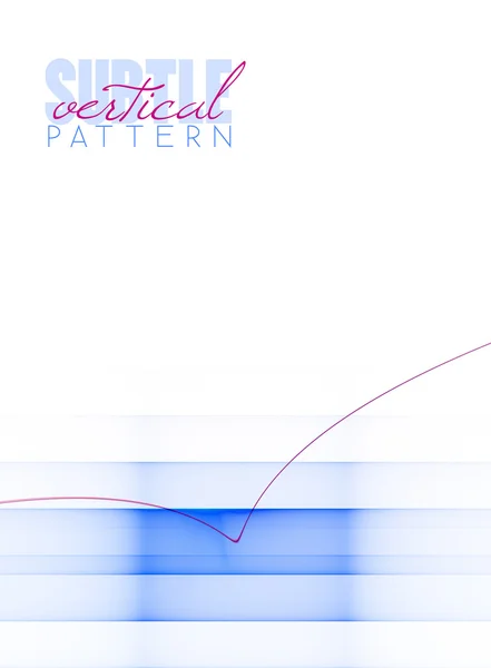 Vertikales Muster mit blauem Streifen und roter geschwungener Linie — Stockfoto