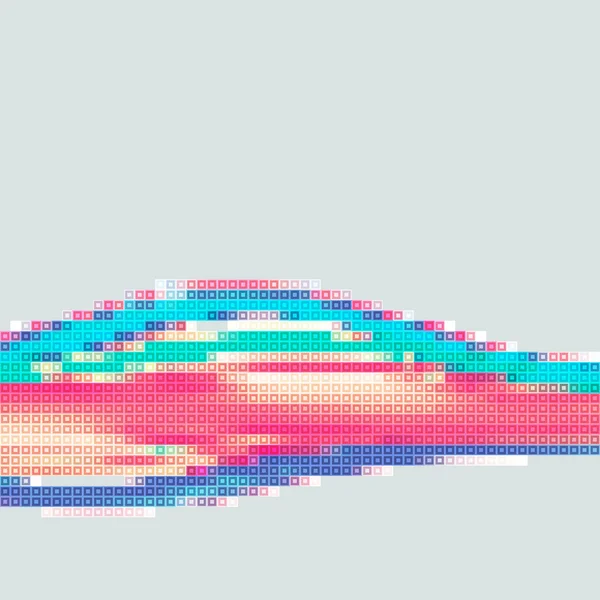 Kleur pixel lijn — Stockvector