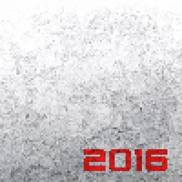 Szary pixelated strukturze z 2016 — Wektor stockowy