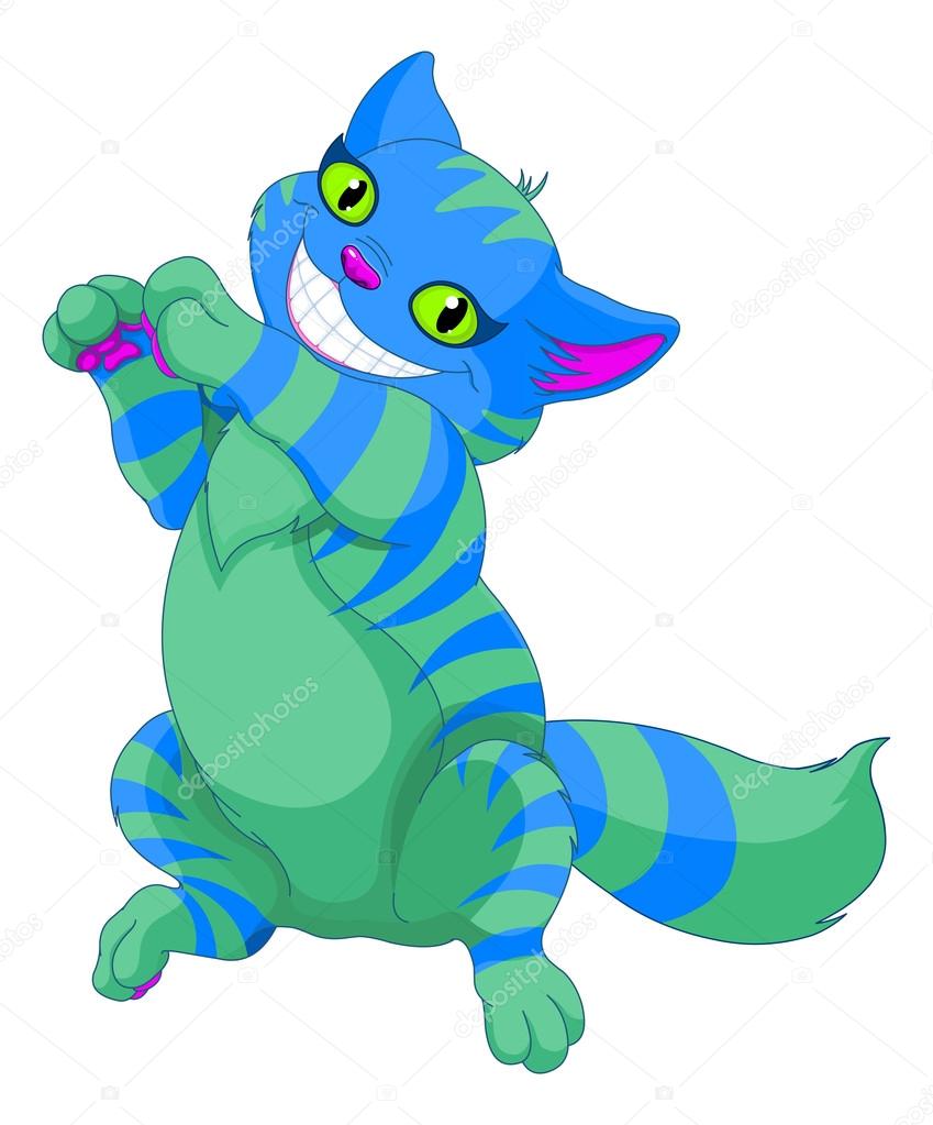 smiling Cheshire cat