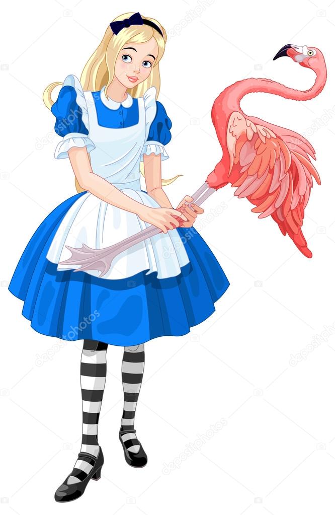 cute Alice Plays Croquet