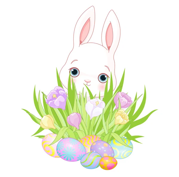 Carino coniglietto di Pasqua — Vettoriale Stock