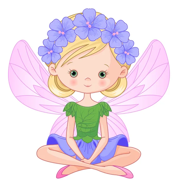 Beautiful forest fairy — Stock Vector