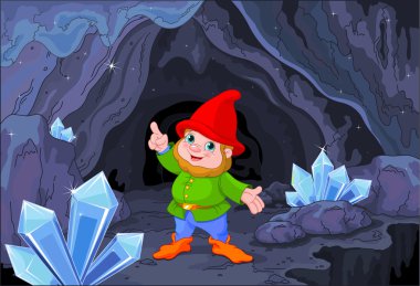 Sevimli Gnome çizimi