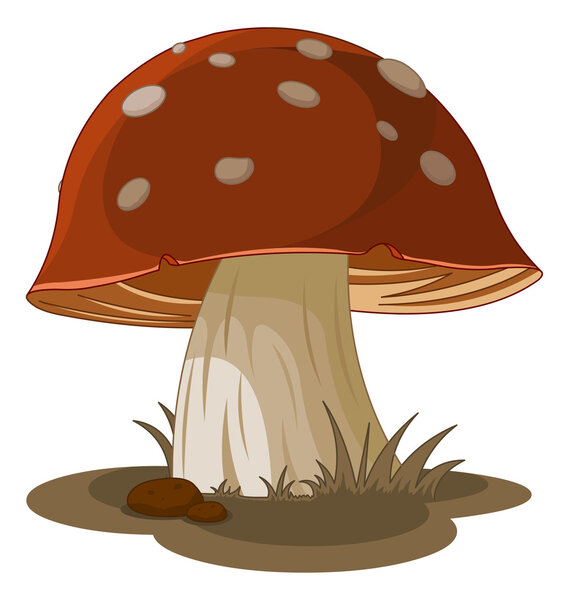 Cartoon magic mushroom