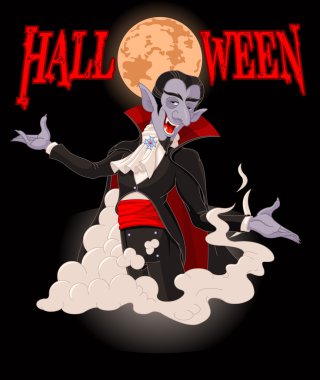vampir halloween zemin üzerine