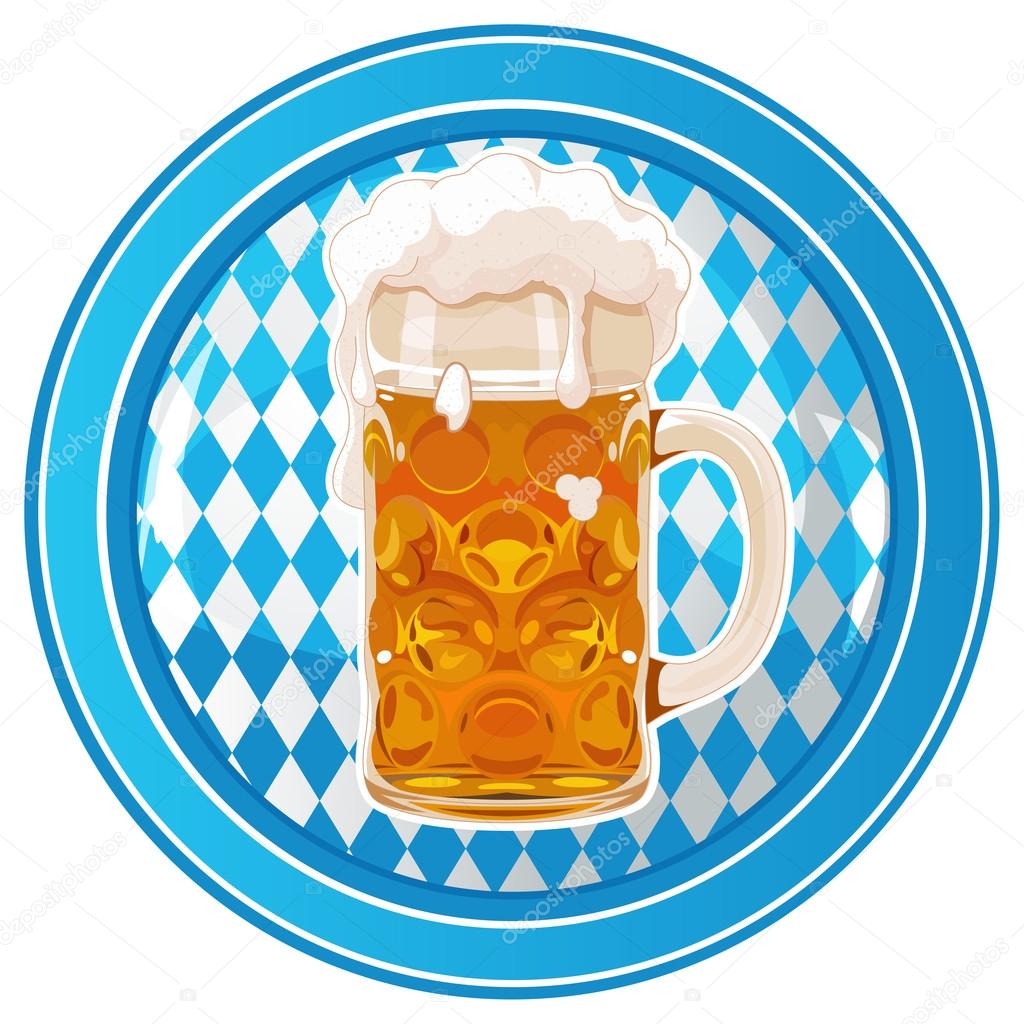 Oktoberfest Celebration circle button