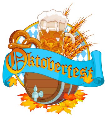 Dekoratif oktoberfest tasarım