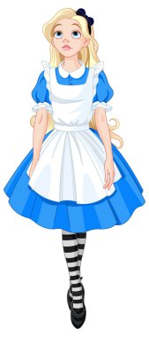 Beautiful Alice from Wonderland clipart
